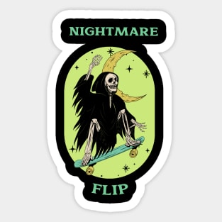 Nightmare Flip Skateboard Sticker